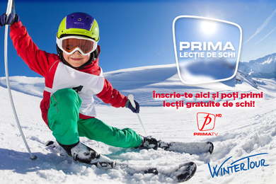 “Prima lecţie de schi” – o campanie Prima TV pro mişcare, sănătate şi întoarcere la o viaţă normală