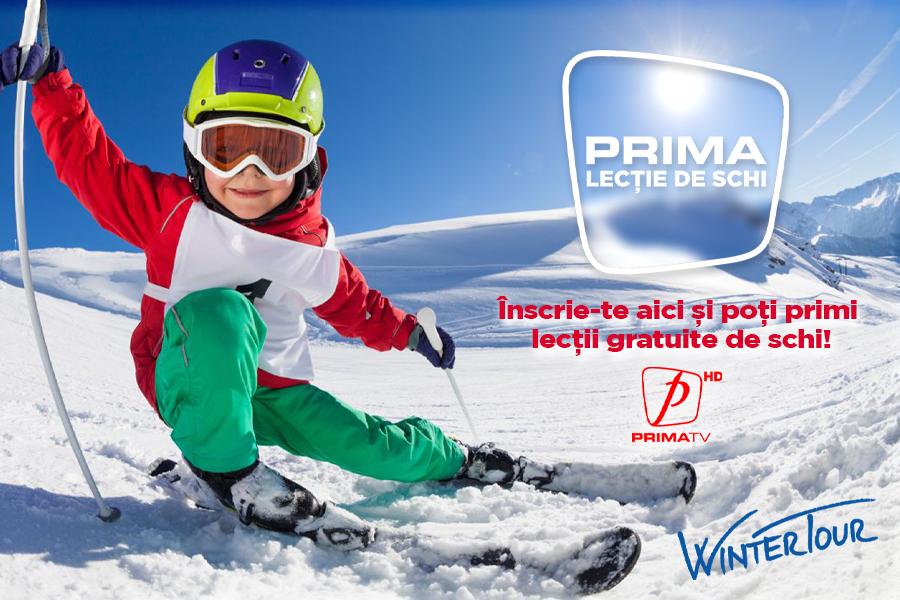“Prima lecţie de schi” – o campanie Prima TV pro mişcare, sănătate şi întoarcere la o viaţă normală