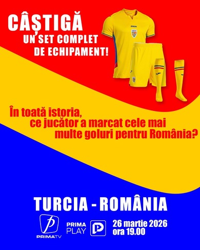 Concurs PRIMA TV- “Susţii echipa naţională de fotbal şi câştigi!”
