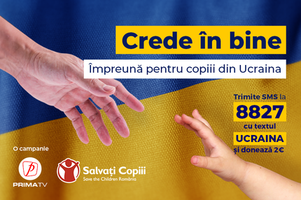 Luciana Indre este alături de copiii din Ucraina! Trimite acum un sms la nr 8827 şi donează 2 euro!