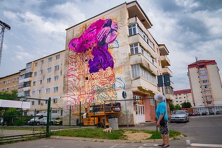 Pictură murală din Sibiu, celebră în toată lumea