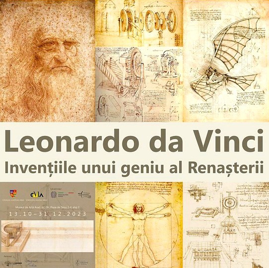 Invenţiile lui Leonardo da Vinci, expuse la Arad