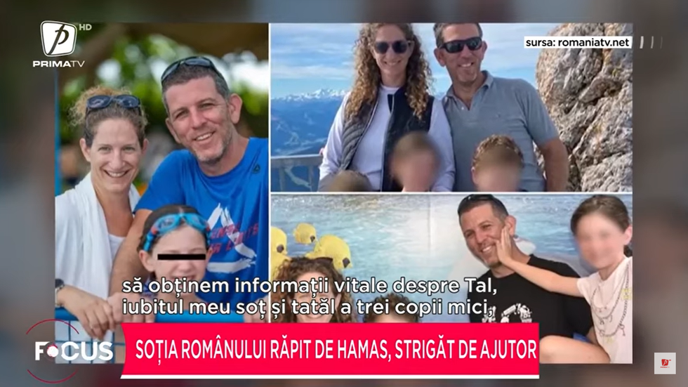 Soţia românului răpit de Hamas, strigăt de ajutor