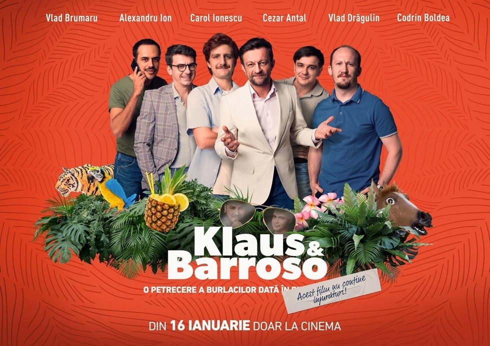 Comedia "Klaus & Barroso", cu Cosmin „Micutzu” Nedelcu şi Adrian Nicolae în rolurile principale, va rula din 10 ianuarie în cinematografe