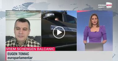 Eugen Tomac, la Prima News: ”Un Schengen balcanic este imposibil în momentul de faţă din cauza acordului pe care guvernele de la Bucureşti şi Sofia l-au semnat cu cel de la Viena”