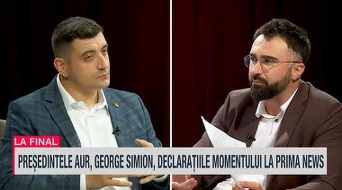 VIDEO. George Simion, la Prima News: ”În februarie declanşăm procedura pentru desemnarea candidatului AUR la prezidenţiale”