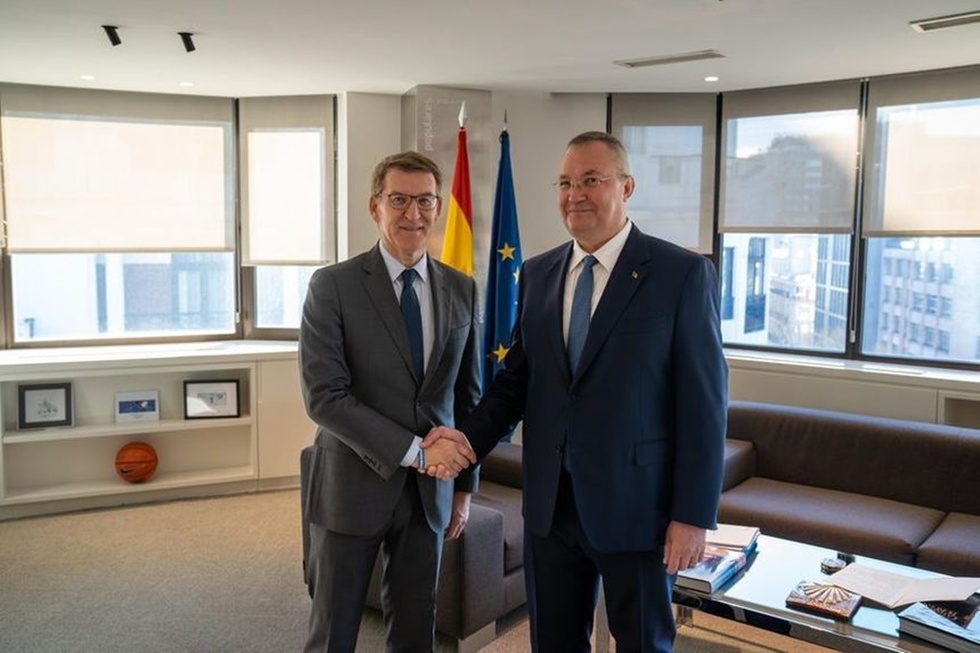 Nicolae Ciucă, întâlnire cu Alberto Núñez Feijóo, preşedintele Partidului Popular din Spania: L-am rugat să sprijine acordarea dublei cetăţenii pentru români