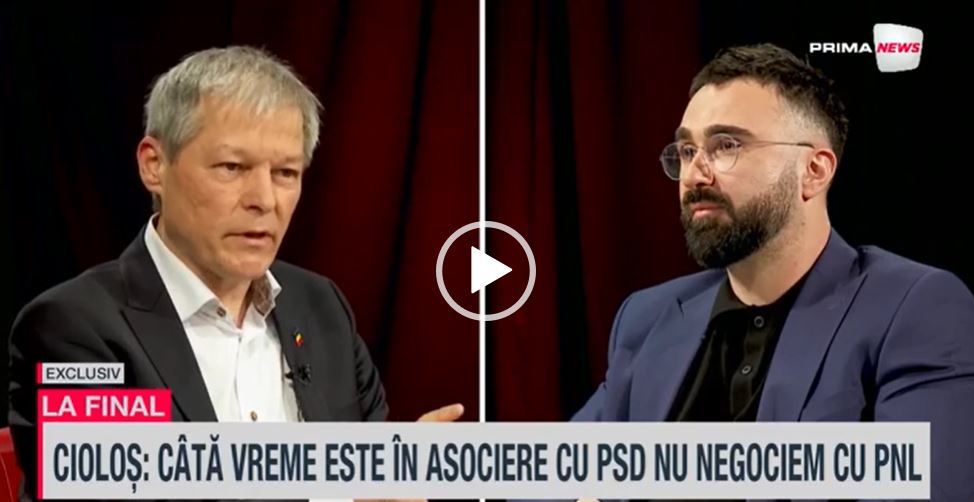 VIDEO. Ciolos, la Prima News, despre o eventuală alianţă cu PNL: Câtă vreme e într-o coaliţie cu PSD nu are ce să negocieze cu noi 