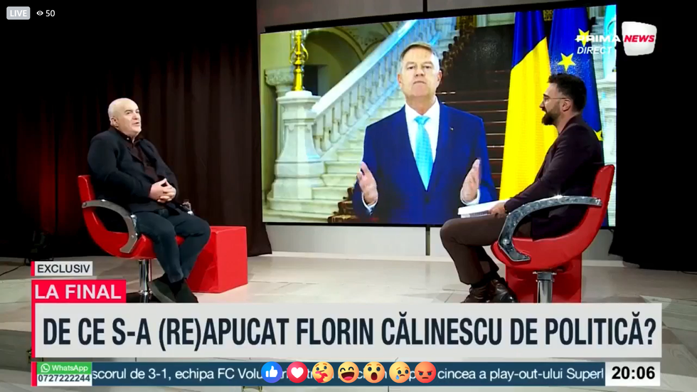 VIDEO - La Final: Florin Călinescu spune de ce a intrat în politică