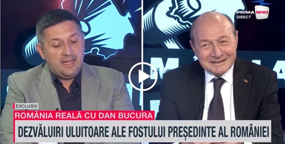 VIDEO. Băsescu, la România reală, despre revenirea lui Tomac în funcţia de preşedinte al PMP: S-a dorit eliminarea oricărei urme de băsism