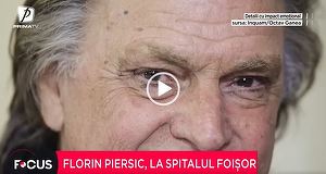 UPDATE - Starea de sănătate a lui Florin Piersic, uşor îmbunătăţită, anunţă Spitalul Foişor