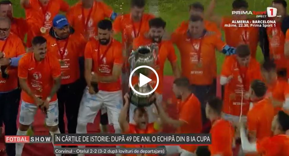 VIDEO. Fabulos! Corvinul a câştigat Cupa României după o finală dramatică decisă la penalty-uri