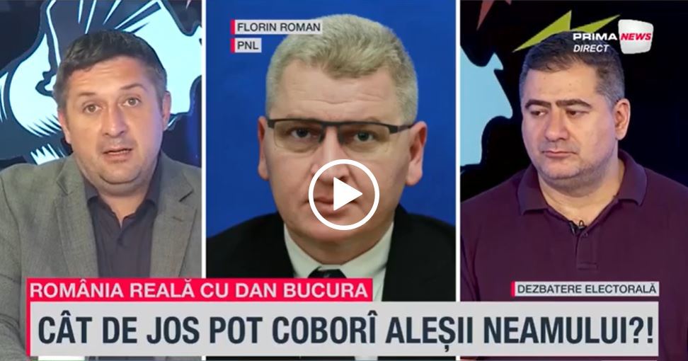 VIDEO. Florin Roman, intervenţie la România reală despre conflictul cu Vîlceanu: Cred că avea o problemă ce ţine de psihiatrie