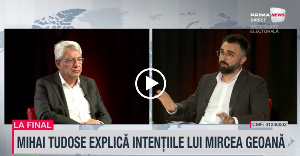 VIDEO. Mihai Tudose, în emisiunea La final, despre o eventuală candidatură a lui Geoană la prezidenţiale. ”N-o să ia peste şapte la sută”