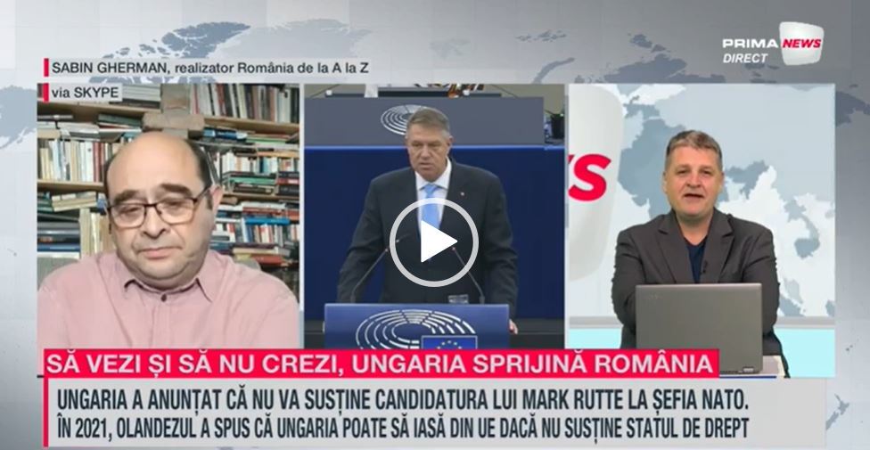 VIDEO. Sabin Gherman, la Proiect de ţară: România, despre declaraţia Ministrului de Externe maghiar: De-a lungul timpului, Ungaria a susţinut România indiferent de cine a fost la guvernare