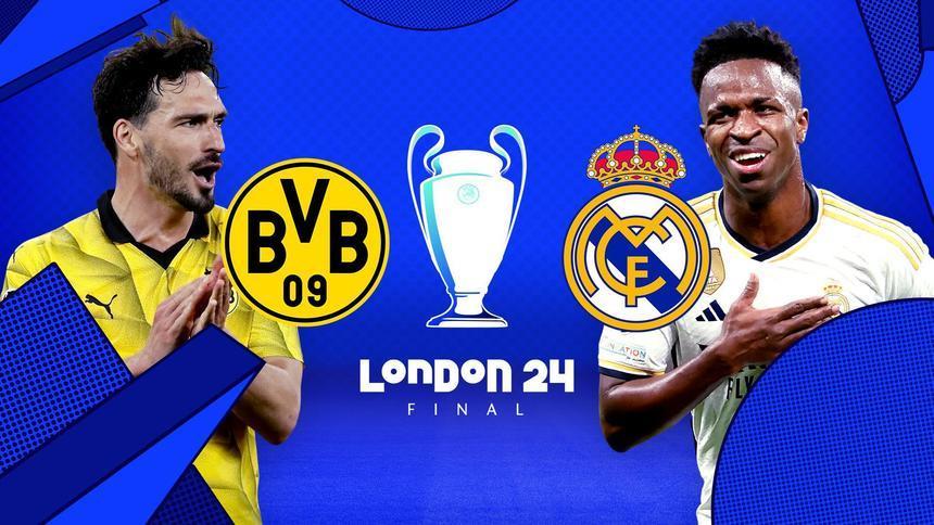 Finala Champions League. Borussia Dortmund – Real Madrid, ora 22:00, în direct pe Prima Sport 1 şi online pe PrimaPlay.ro. Echipele de start