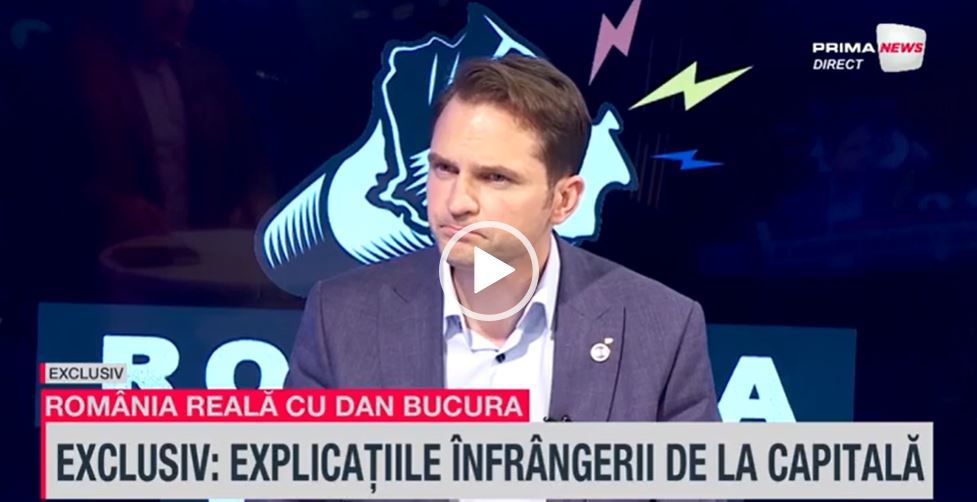 VIDEO. Sebastian Burduja, la România reală, despre înfrângerea de la primăria Capitalei: Mulţi mi-au spus că au votat cu Nicuşor Dan ca să nu iasă Firea sau Piedone