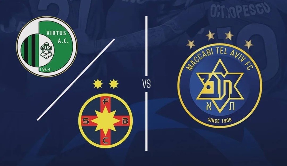 FCSB ar putea da peste Maccabi Tel Aviv, iar Corvinul peste Rijeka, dacă cele două echipe trec de primul tur în UCL, respectiv UEL