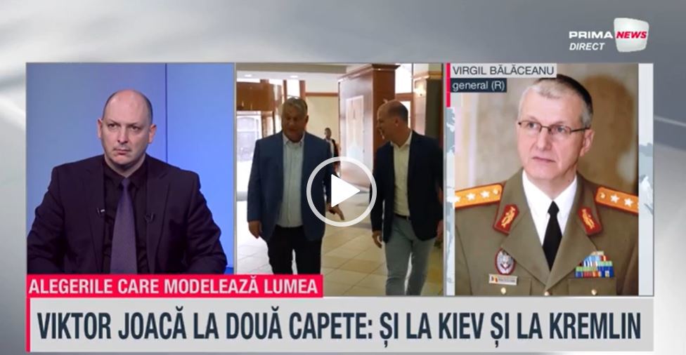 VIDEO. Gen. Virgil Bălăceanu, la Prima News: De ce se înarmează Viktor Orban? Consideră România şi Slovacia ameninţări? Ar trebui să fim foarte atenţi la toate aceste mişcări