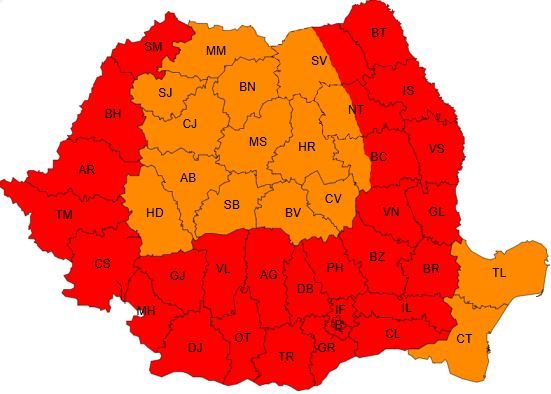 Weekend cu cod roşu de caniculă în aproape toată ţara. Temperaturile depăşesc 40 de grade