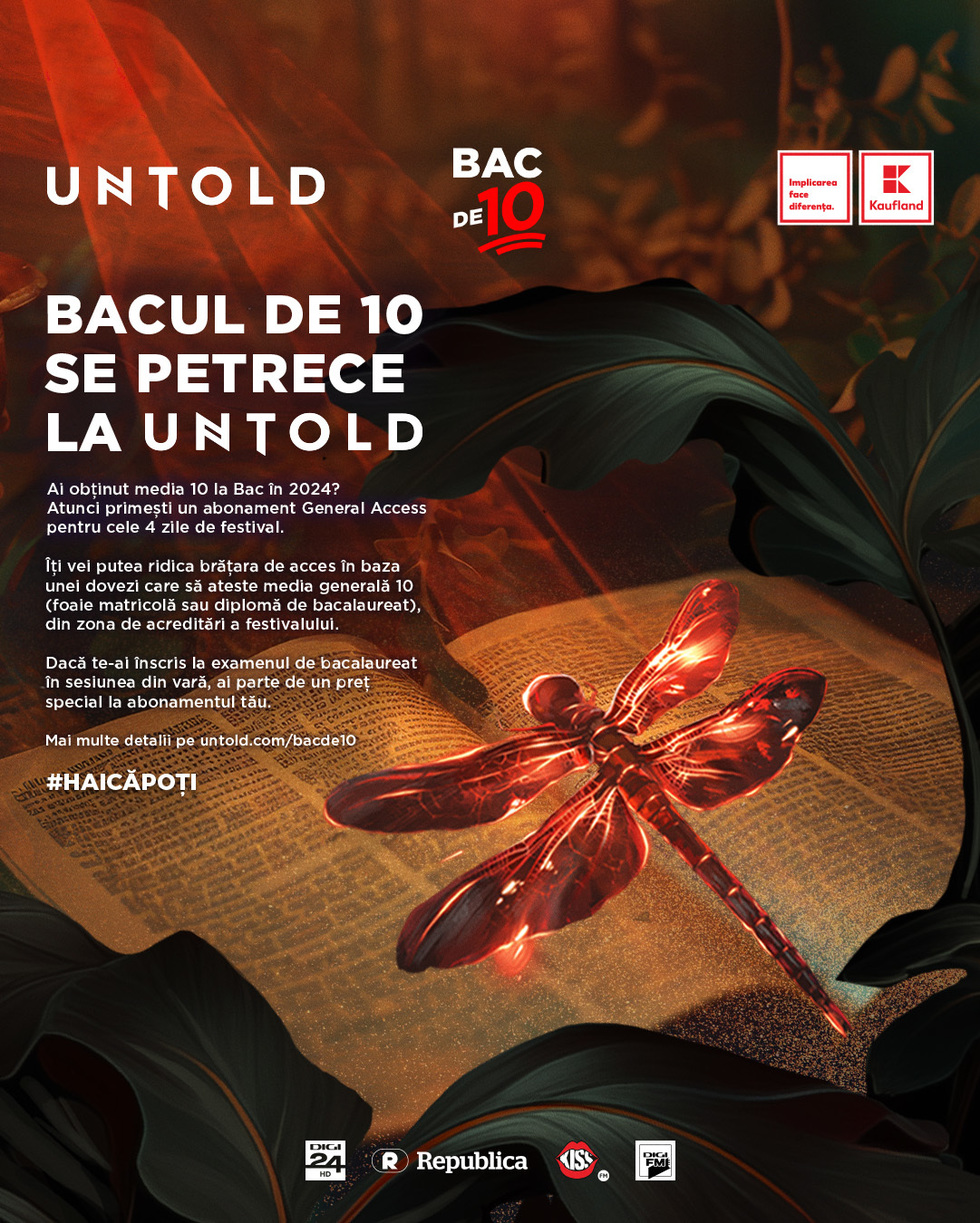 Elevii de 10 la Bac, premiaţi cu bilete la festival. Intră gratuit la Untold 2024 