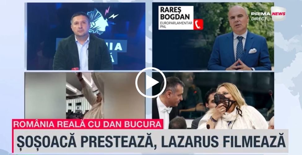 VIDEO. Rareş Bogdan, la România reală, despre scandalul făcut de Şoşoacă în PE: I-a şocat până şi pe extremiştii din UE