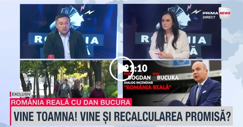 VIDEO. Simona Bucura-Oprescu dă asigurări la România reală: Din septembrie, pensiile românilor vor veni în baza recalculării