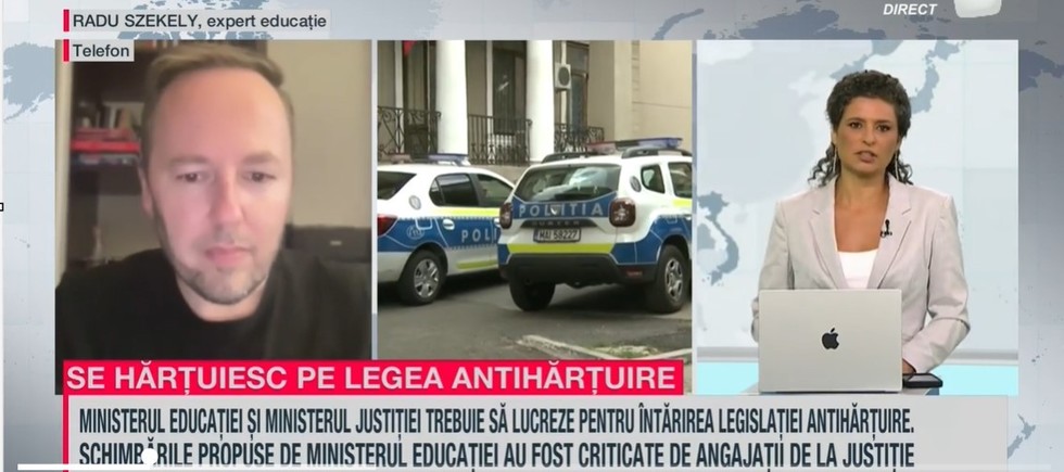 VIDEO. Radu Sechei, expert în educaţie, la Proiect de Ţară, despre contradicţia dintre Ministerul Educaţiei şi Ministerul Justiţiei legată de legea antihărţuire