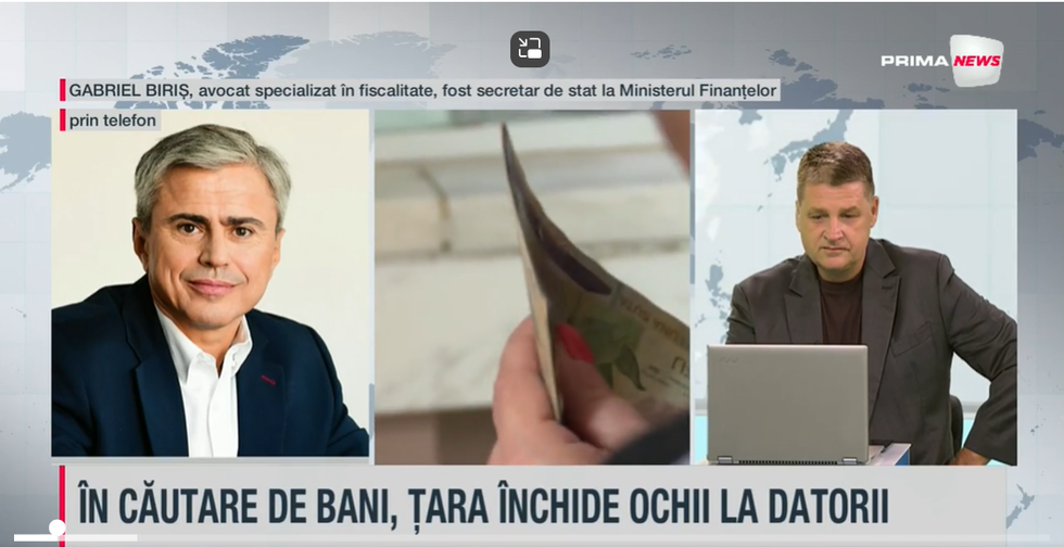 Cum vor putea scăpa datornicii de penalităţi? Despre amnistia fiscală, în emisiunea Proiect de ţară, cu Gabriel Biriş, avocat specializat in fiscalitate 