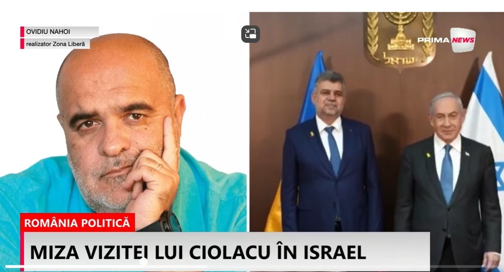 VIDEO. Ovidiu Nahoi, despre plecare lui Marcel Ciolacu în Israel, la România politică. Care este miza vizitei? 