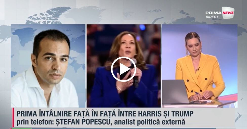 VIDEO. Analist politic, despre dezbaterea Trump-Harris: Luna de miere dintre electoratul american şi Kamala Harris a luat sfârşit
