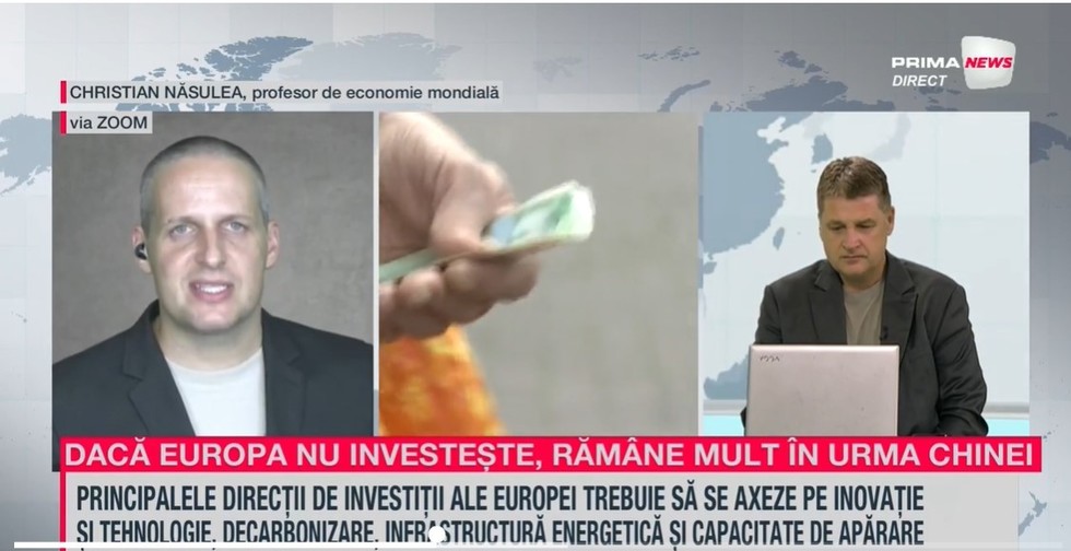 VIDEO. Cristian Năsulea, profesor de economie mondială, comentează la emisiunea Proiect de ţară planul lui Mario Draghi, acela de a salva economia UE. Ce presupune planul Draghi