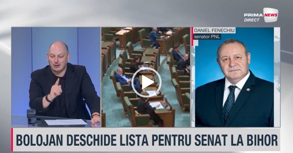 VIDEO. Daniel Fenechiu, la Prima News: Credeţi că mă bate Iohannis, Bolojan, Blaga sau Flutur la vot?