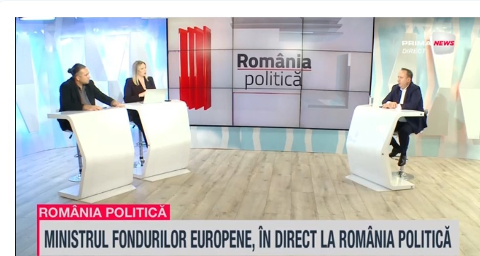 VIDEO. Unde sunt blocaţi banii din PNRR? Adrian Câciu, Ministrul Fondurilor Europene, răspunde la România politică