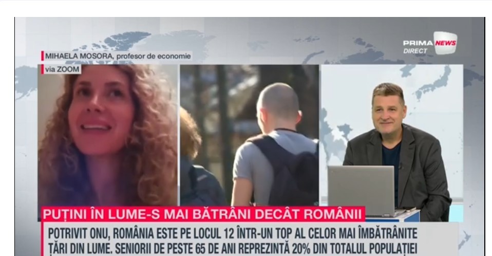 VIDEO. În curând, România va fi a 8-a cea mai bătrână ţară a acestei planete. Mihaela Mosora, profesor de economie, despre proiectele implementate pentru creşterea populaţiei, la Proiect de ţară