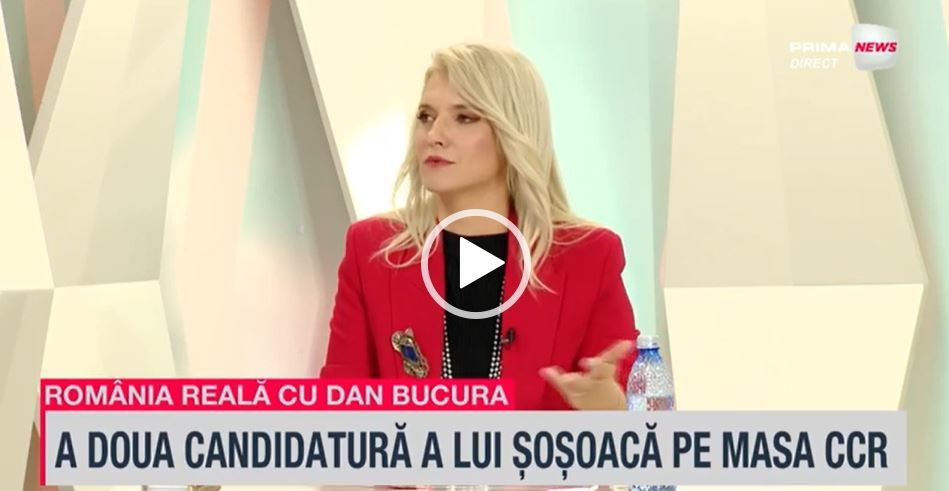 VIDEO. Alina Gorghiu, la Prima News, despre decizia CCR în cazul Şoşoacă: Dacă se confirmă că un candidat a fost invalidat, motivându-se că au colectat un aşa zis dosar de presă, atunci e o mare bizarerie această soluţie