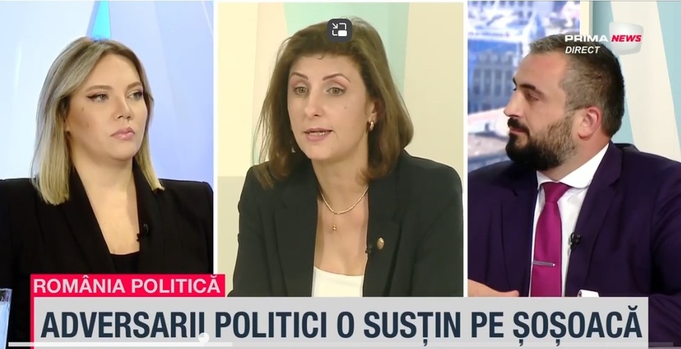 VIDEO. Ce efecte are decizia CCR de respingere a contestaţiei Dianei Şoşoacă faţă de neînregistrarea candidaturii sale la prezidenţiale? Cristina Rizea (PSD), Victor Ilie (USR) şi Nicolae Vlahu (AUR) comentează la România politică