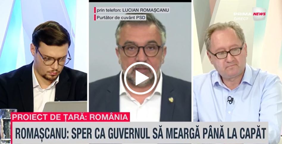 VIDEO. Lucian Romaşcanu, la Proiect de ţară: România, despre discursul lui Ciucă: Delir verbal