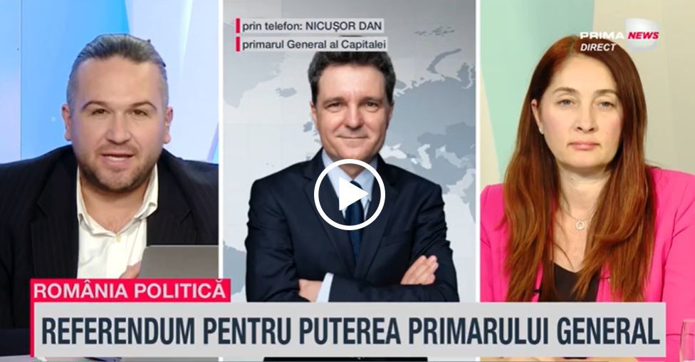 VIDEO. Nicuşor Dan, la România politică, despre acuzaţiile că vrea mai multă putere prin referendum: Da, aşa cum Madridul are un dictator, Parisul are un dictator, Viena are un dictator