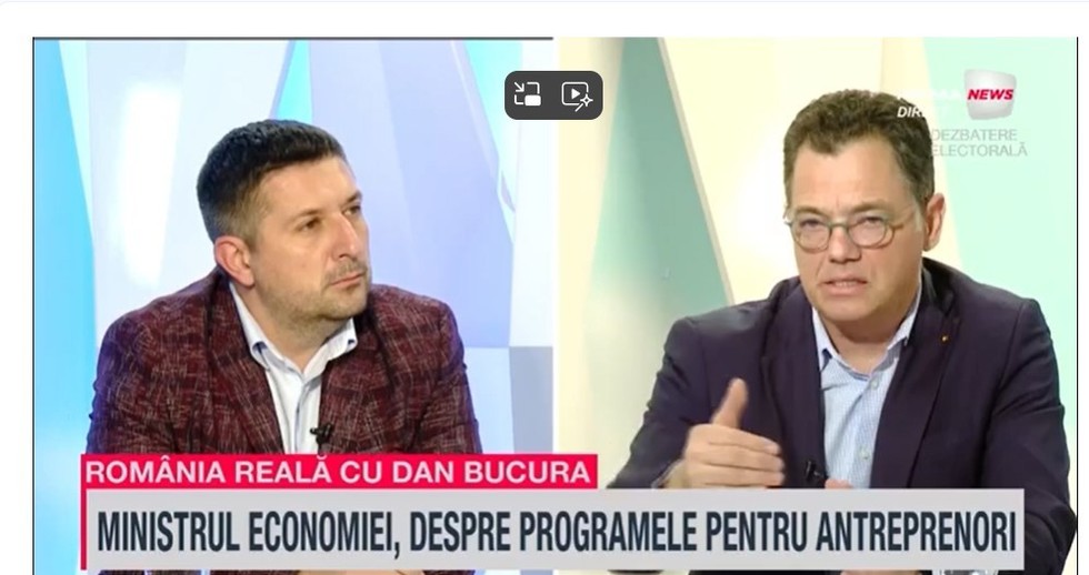 VIDEO. Ministrul Economiei, la România reală: Va creşte salariul minim de la 1 ianuarie / Ce spune despre programele pentru antreprenori