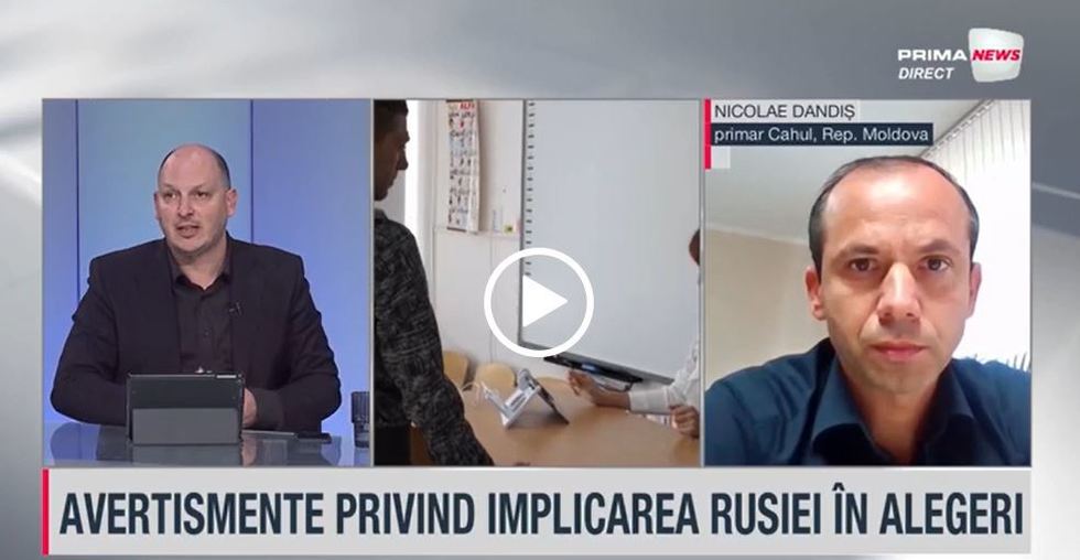 VIDEO. Primarul localităţii Cahul cere, la Prima News, ajutor românilor înainte de turul 2: Să trimită mesaje rudelor din Moldova să voteze candidatul pro european