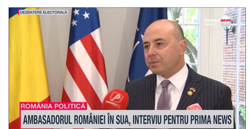 VIDEO. Ambasadorul României în SUA, interviu în exclusivitate pentru Prima News. Cum vor fi alegerile din România în SUA? Ce spune despre schimbarea modalităţii de obţinere a vizelor?