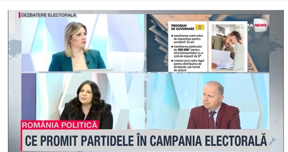 VIDEO. Cât ar urma să fie cota unică propusă de PNL? La cât va fi menţiunt plafonul pentru microînterprinderi? Gabriela Horga (PNL) răspunde la România politică