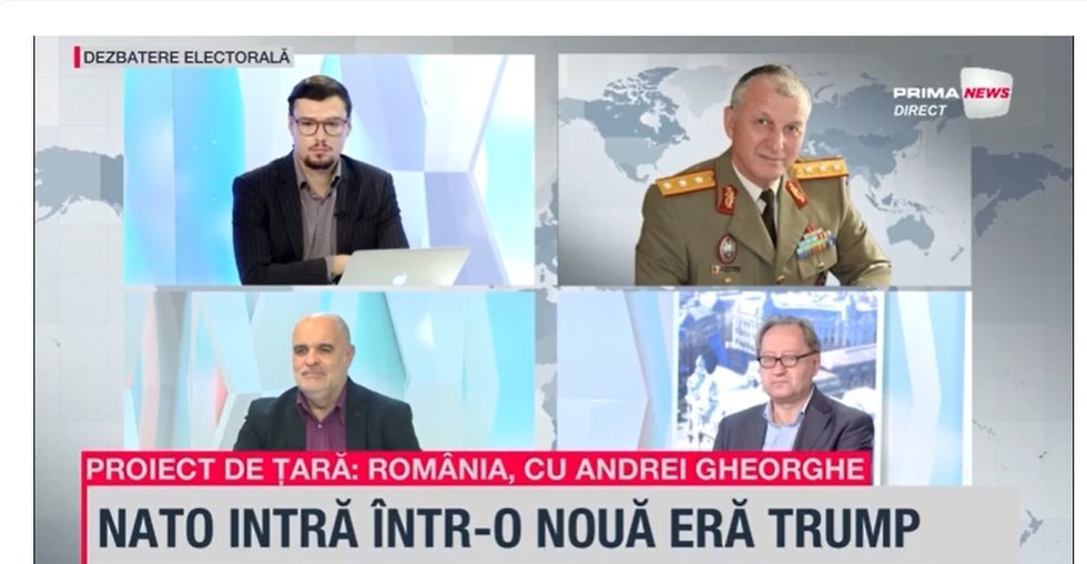 VIDEO. General Virgil Bălăceanu, la emisiunea Proiect de ţară: România - Mi-e teamă că vom asista la îndeplinirea visului lui Putin, odată cu venirea lui Trump la conducerea SUA