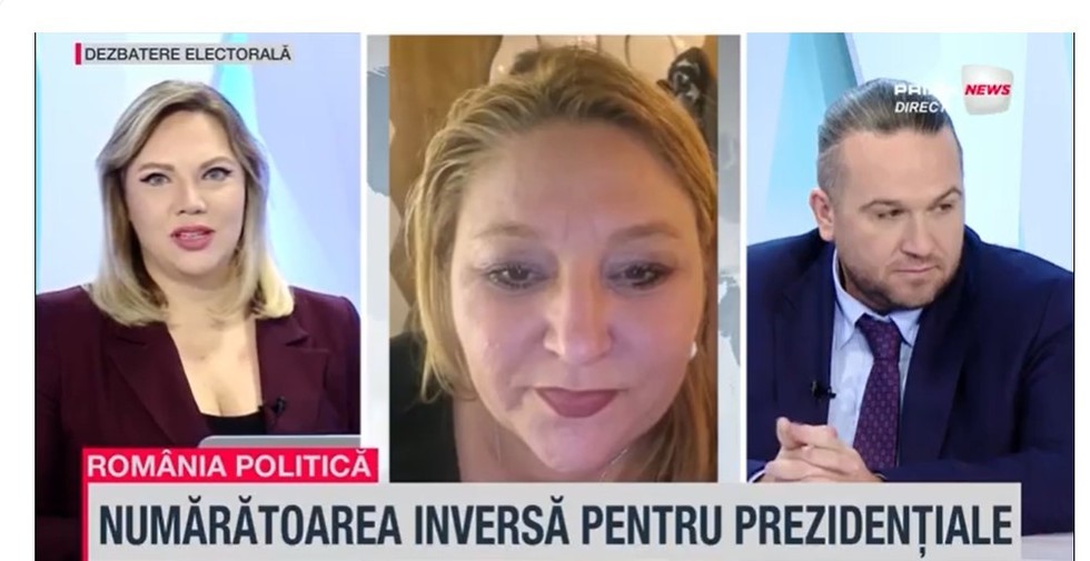 VIDEO. Diana Şoşoacă, în direct la Prima News: Eu candidez la alegerile prezidenţiale pentru că CCR nu poate să aibă atibuţii de a condamna un om pe viaţă la a nu mai candida 