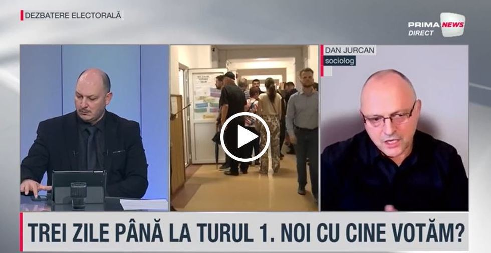 VIDEO. Dan Jurcan, director de cercetare IRES, la Prima News: Simion şi Lasconi sunt mai aproape de alegători şi au punctat la capitolul popularitate. Geoană a ieşit din cursa pentru turul 2. Nu există vot util

