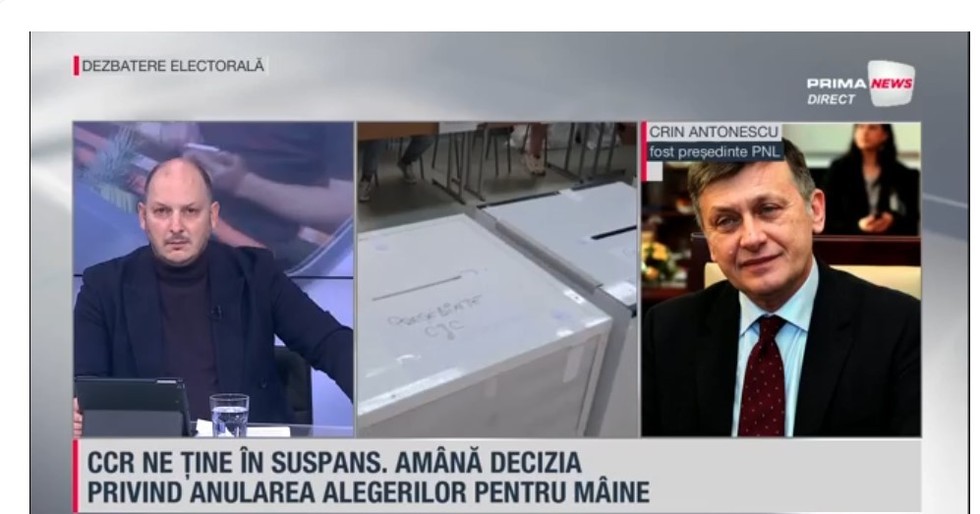 VIDEO. Crin Antonescu, la Prima News: Nu văd nicio problemă în renumărarea voturilor. E un exerciţiu al democraţiei. Dacă lucrurile sunt ok, nu are nimeni de ce să se teamă