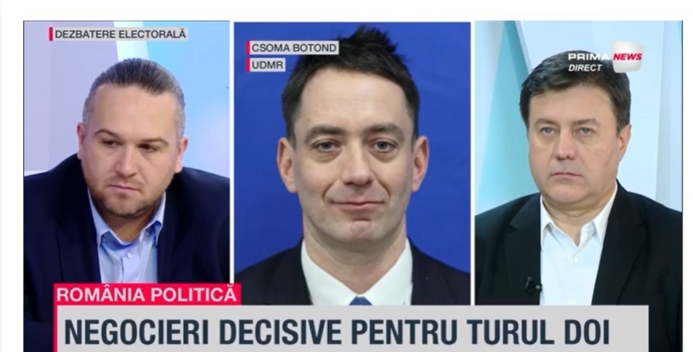 VIDEO. Csoma Botond (UDMR) confirmă la România politică: O primă discuţie pentru negocierile noului Guvern va avea loc mâine, la ora 17, între liderii PSD, PNL, USR şi UDMR 