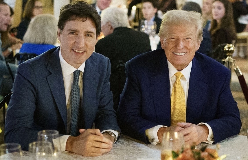 Trump glumeşte că ar putea anexa Canada, stârnind zâmbete nervoase