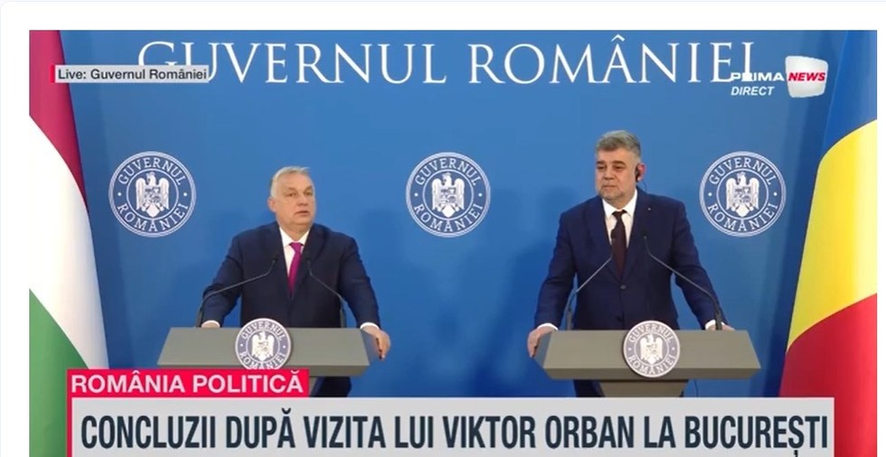 VIDEO. PSD s-a întors la masa puterii. Marcel Ciolacu, declaraţie de presă alături de Viktor Orban